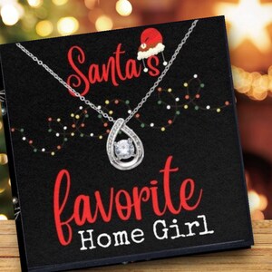 Grappige kerstbundel beste vriend-unieke kerstkaart voor haar-hanger ketting-vriendschap sieraden-santas favoriet huis meisje-witte olifant