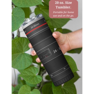 Photographer Camera Lens Tumbler, Photographer Gifts For Women Men, Photographer Tumbler Cup, Dslr Camera, Photo Lens Travel Cup With Straw image 4