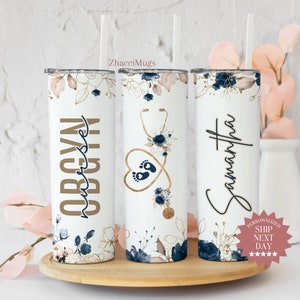 OBGYN Tumbler Personalized, Obgyn Nurse Cup With Straw, Obgyn Appreciation, Ob Dr. Travel Mug For Women, Labor & Delivery Nurse Gift For Her
