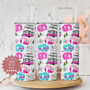 Camping Tumbler Personalized, Camping Lovers Cup Coffee Mug, Travel Gift For Camper, I&#39;d Rather Be Camping, Tumbler Gift For Mountain Lovers