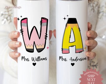 Teacher 20oz Tumbler, Custom Teacher Tumbler with Straw Gift for Teacher Appreciation Gift Teacher Thank You Teacher Travel Mug Teacher Cup