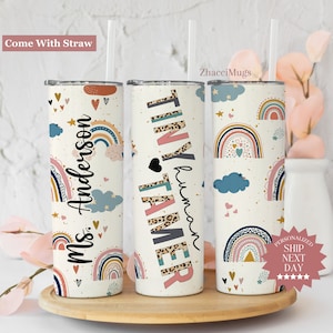 Tiny Human Tamer Tumbler Personalized, Preschool Teacher Cup, Gift For Her, Day Care 4k Teacher Gift, Babysitter Caregiver Nanny Travel Cup