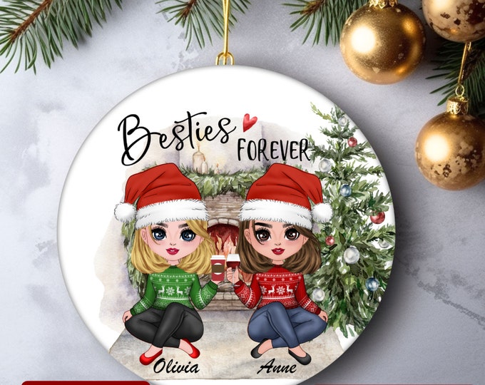 Best Friend Ornament, Personalized Gifts, Christmas Gift, Best Friend Christmas Present Best Friend
