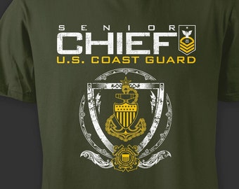 Coast Guard Senior Chief T-shirt, USCG T-shirt, Coast Guard Tshirt, Senior Chief Shirt, Coast Guard Gift