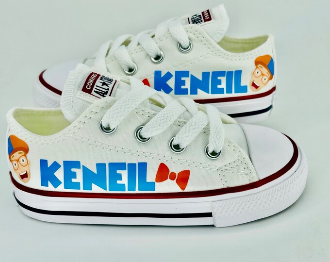 Custom Blippi Inspired Shoes Etsy
