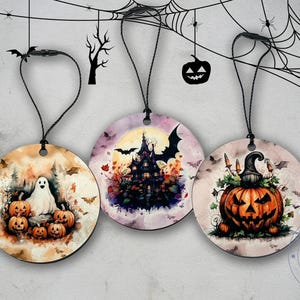Halloween Ornaments: Spooky Ghost, Haunted House, Jack-o-Lantern Decor