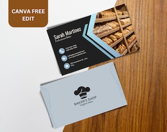 Professional Modern Business card Editable Business Card Template Minimalist Business Cards DIY Calling Card  Canva Template