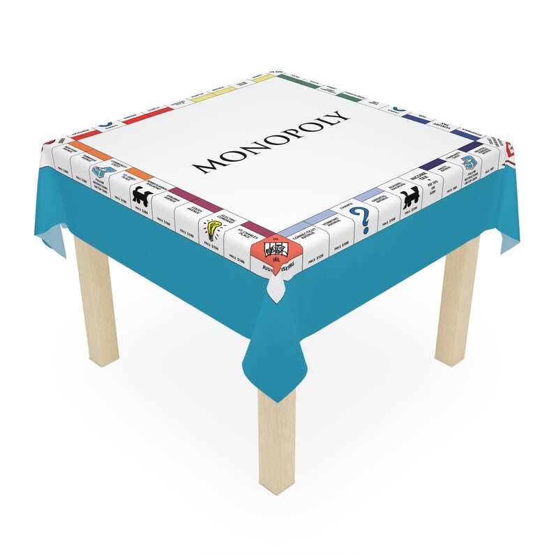 Monopoly Board Game Tablecloth Etsy