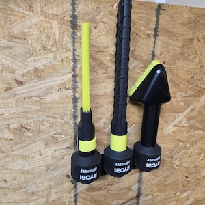 Ryobi Universal Fit Vacuum Accessory Holder Wall Mount 3D printed, W/ Mounting Screws