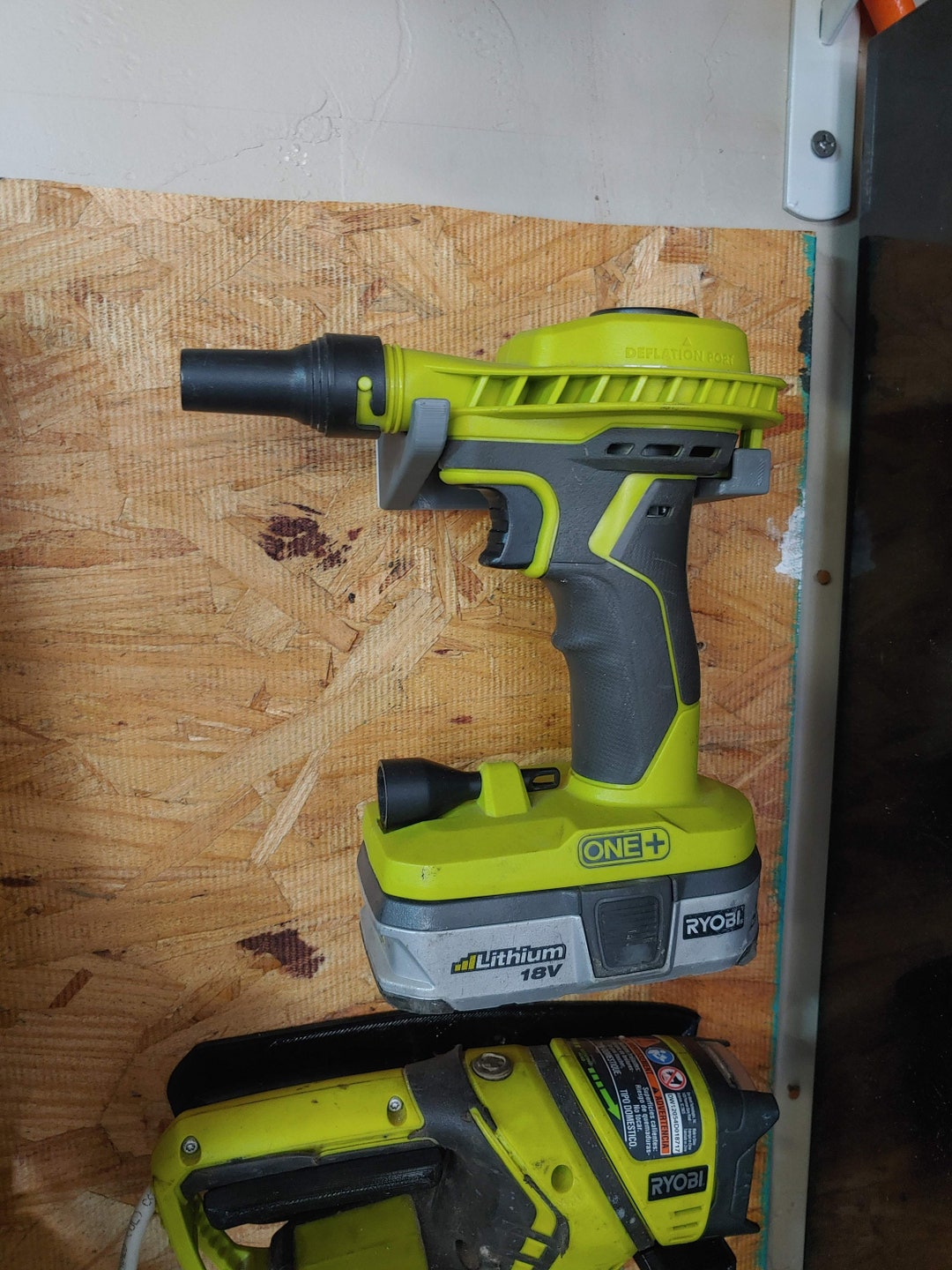 Ryobi Inflator Wall Mount P738 High Volume Power Inflator 3D Etsy
