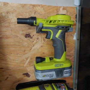 Ryobi Inflator Wall Mount P738 High Volume Power Inflator 3D printed, W/ Mounting Screws