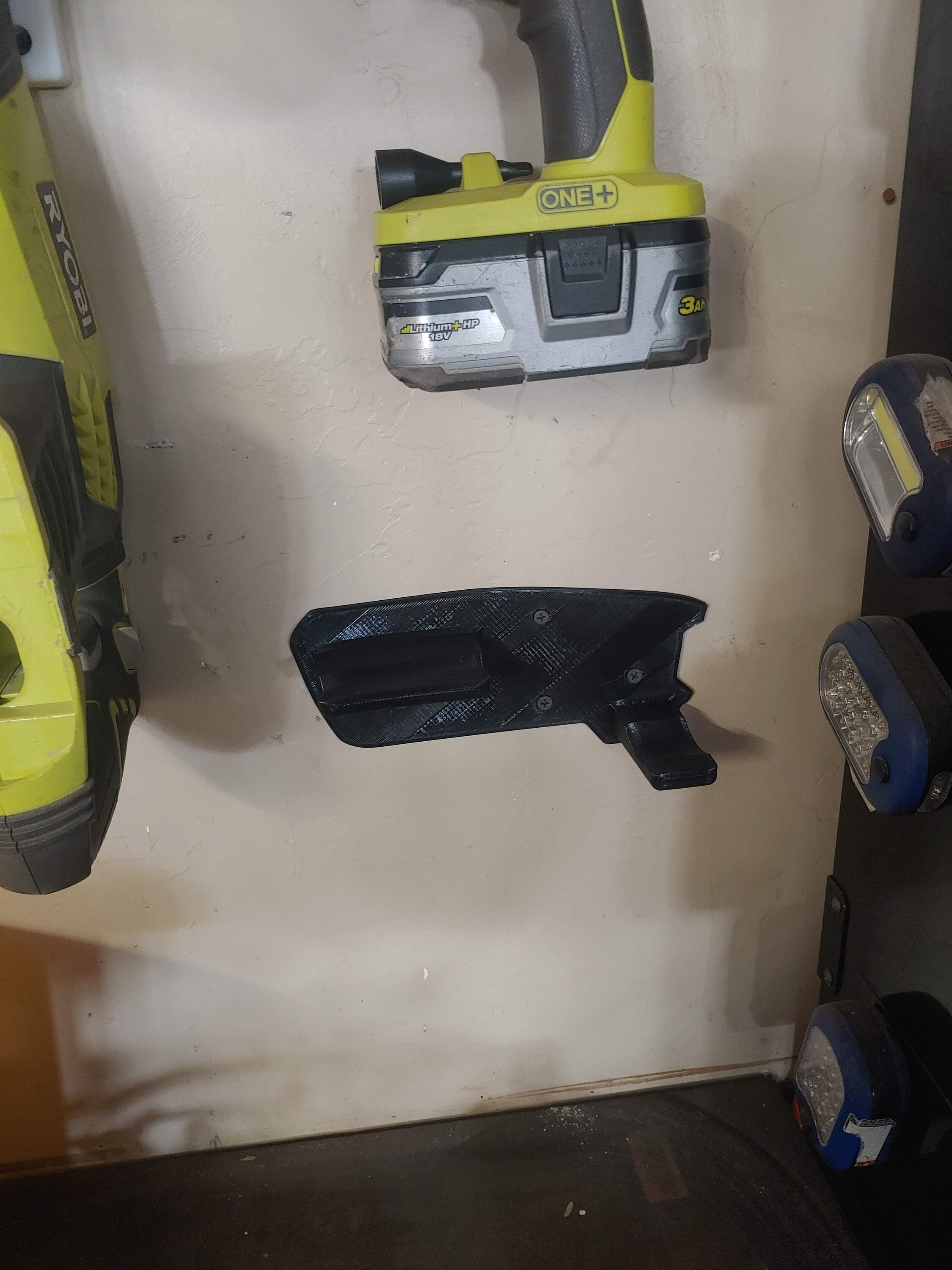 Ryobi Flashlight Wall Mount P704 3D Printed, W/ Mounting Screws Etsy