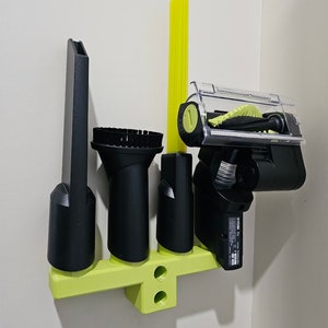 Ryobi Vacuum Accessory Holder Wall Mount 3D printed, W/ Mounting Screws