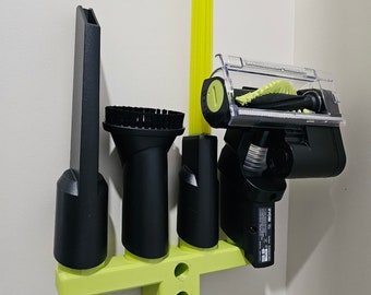 Ryobi Vacuum Accessory Holder Wall Mount 3D printed, W/ Mounting Screws