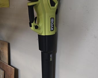 Ryobi 40v Leaf Blower Wall Mount RY404010 RY404013 RY404130 3D printed, W/ Mounting Screws