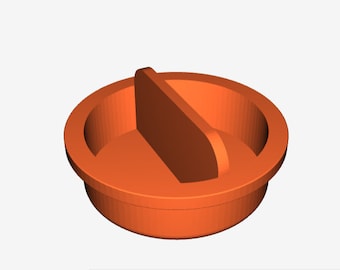 1.75" Base plug, 3D printed,