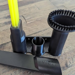Ryobi Vacuum Accessory Holder Wall Mount 3D printed, W/ Mounting Screws
