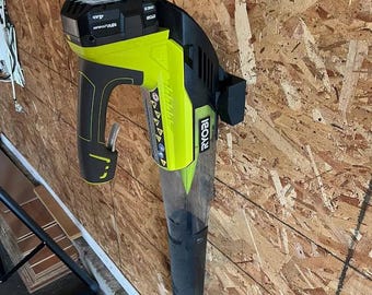 Ryobi Leaf Blower Wall Mount or Link System P2180 P2108 P2108A P21081 3D printed, W/ Mounting Screws