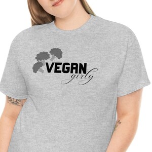 VEGAN Girly Shirt, Vegan Shirt, Vegetarian Shirt, Cute Vegan Shirt, Vegan Gift, Vegan Friendly, Herbivore Shirt, Cool Vegans, Veganism Shirt