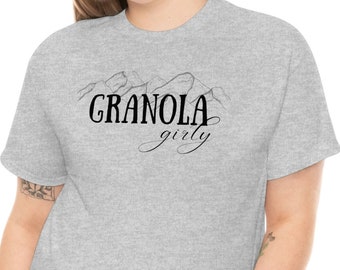 GRANOLA Girly Shirt, Granola Girl Aesthetic, Outdoorsy Gifts, Hiking Shirt, Camping Shirt, Mountain Shirt,Adventure Shirt,Nature Lover Shirt