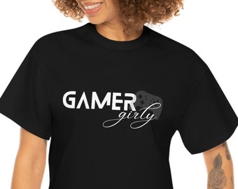 GAMER Girly Shirt, Gamer Girl, Girl Gaming, Gamer Shirt, Girlfriend Gamer, Gamer Gift, Gaming, Gaming Girl, Gift for Gamer, Video Gamer Gift
