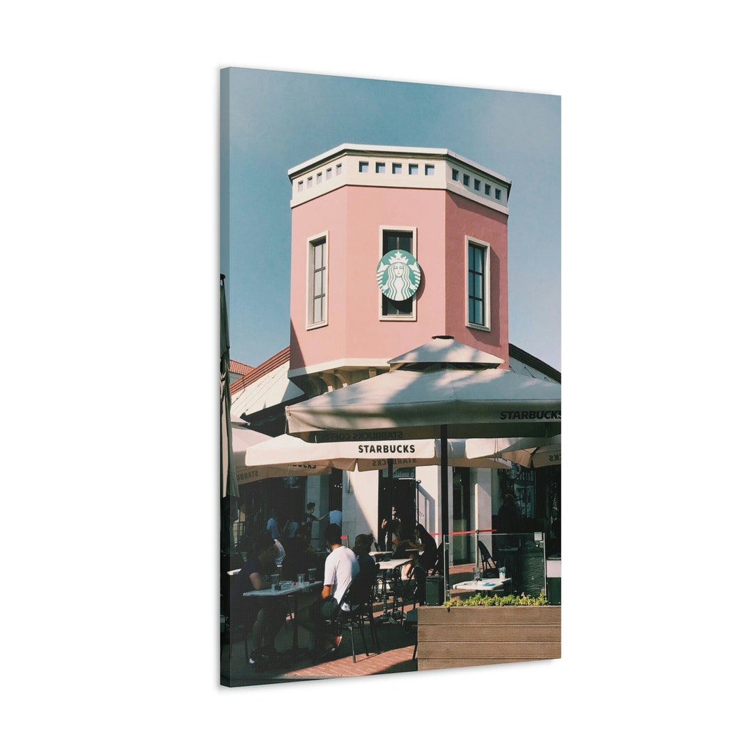 Coffee Starbucks Wall Art Cafe Art Cafe Canvas Coffee Etsy