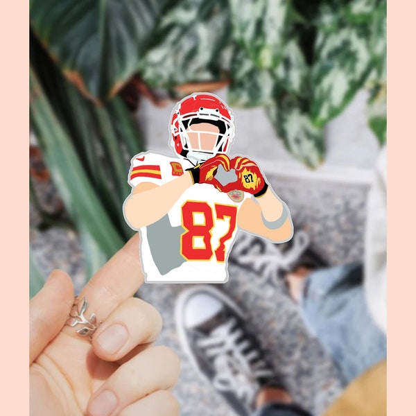 Travis Kelce sticker | TS | Tk | Kansa City Chiefs| NFL | decal | waterproof | TV