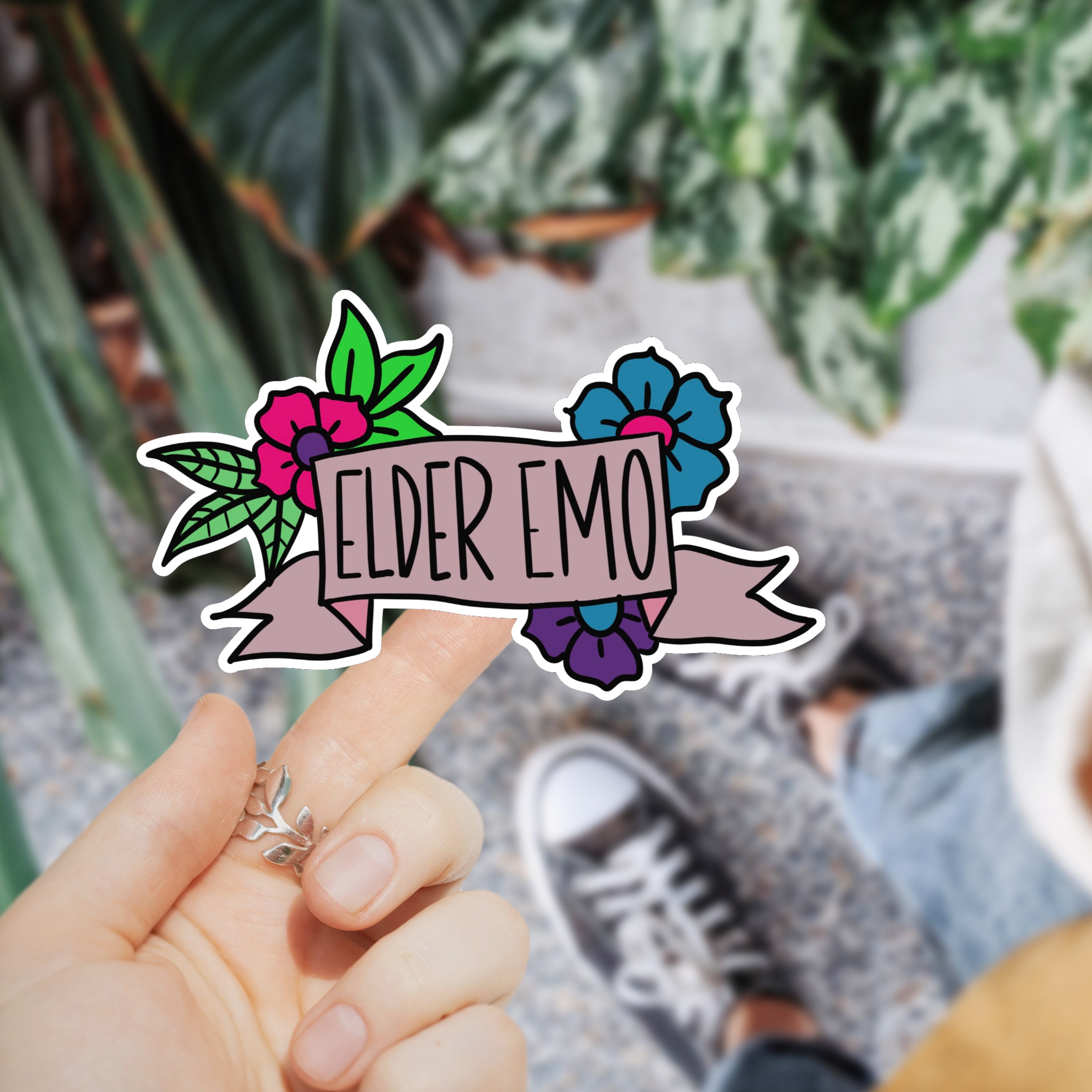 Elder Emo Gifts Sticker for Sale by suns8