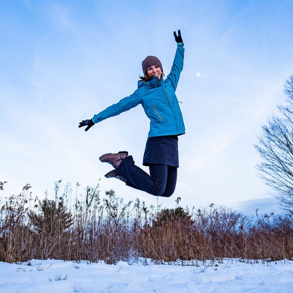 Softshell Snowpants with attached Skirt: The Original SNOWSKANTS!