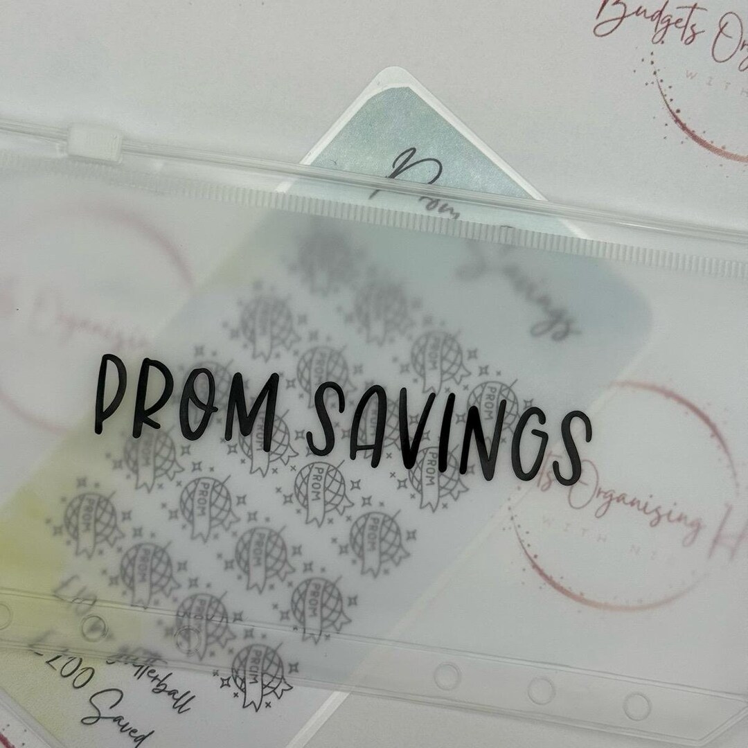 Savings Tracker PROM SAVINGS- Options to Buy Tracker and Wallet - Etsy UK