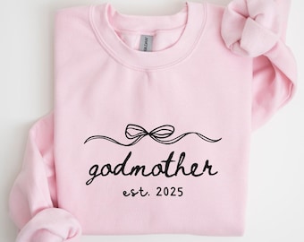 Custom Godmother Sweatshirt Godmother Proposal Gift Baptism Day Godmother Crewneck