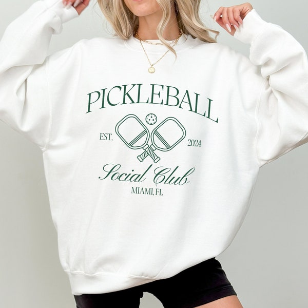 Pickleball Sweatshirt Custom Pickleball Bachelorette Party Crewneck Personalized Pickleball Team Sweatshirt Gift For Pickleball Player