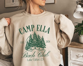 Sweat-shirt EVJF personnalisé Camping EVJF personnalisé Pull assorti randonnée Chemises EVJF pour fille