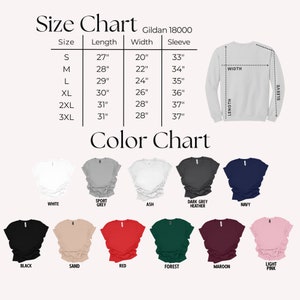 the size chart for a women's long sleeve shirt