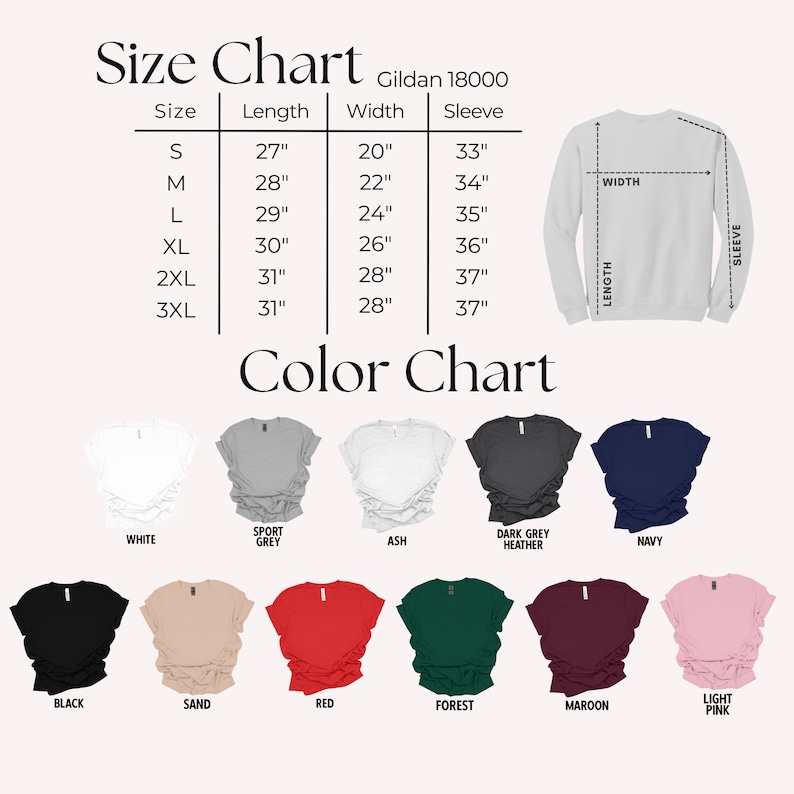 the size chart for a women's long sleeve shirt