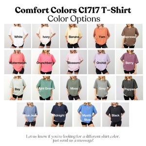 a group of women wearing different colored shirts