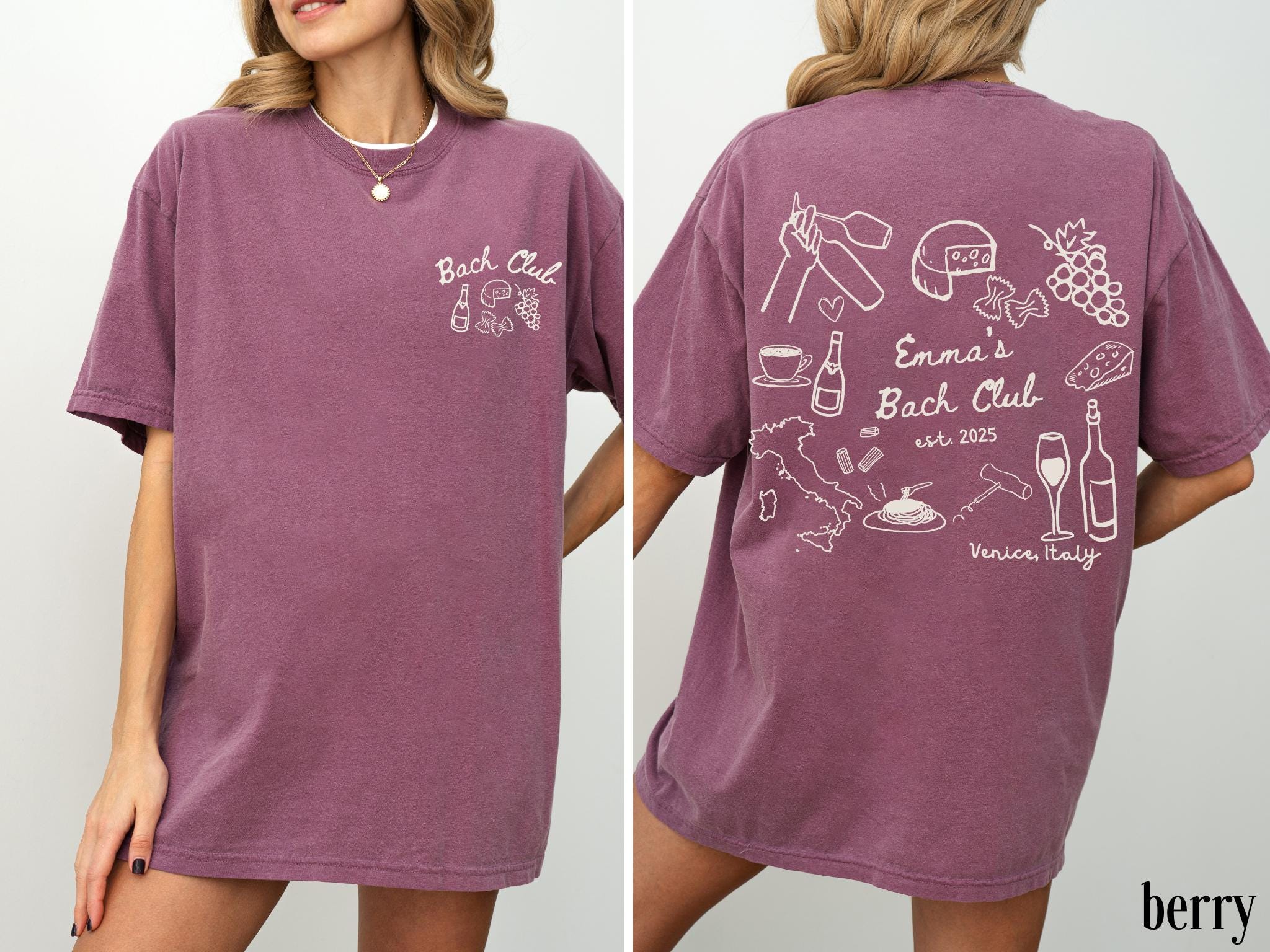 Italianbach Merch Custom Italy Bachelorette Shirts Personalized Italy Trip Shirts Italy ...
