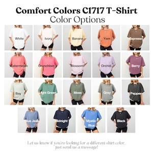 a group of women wearing different colored shirts