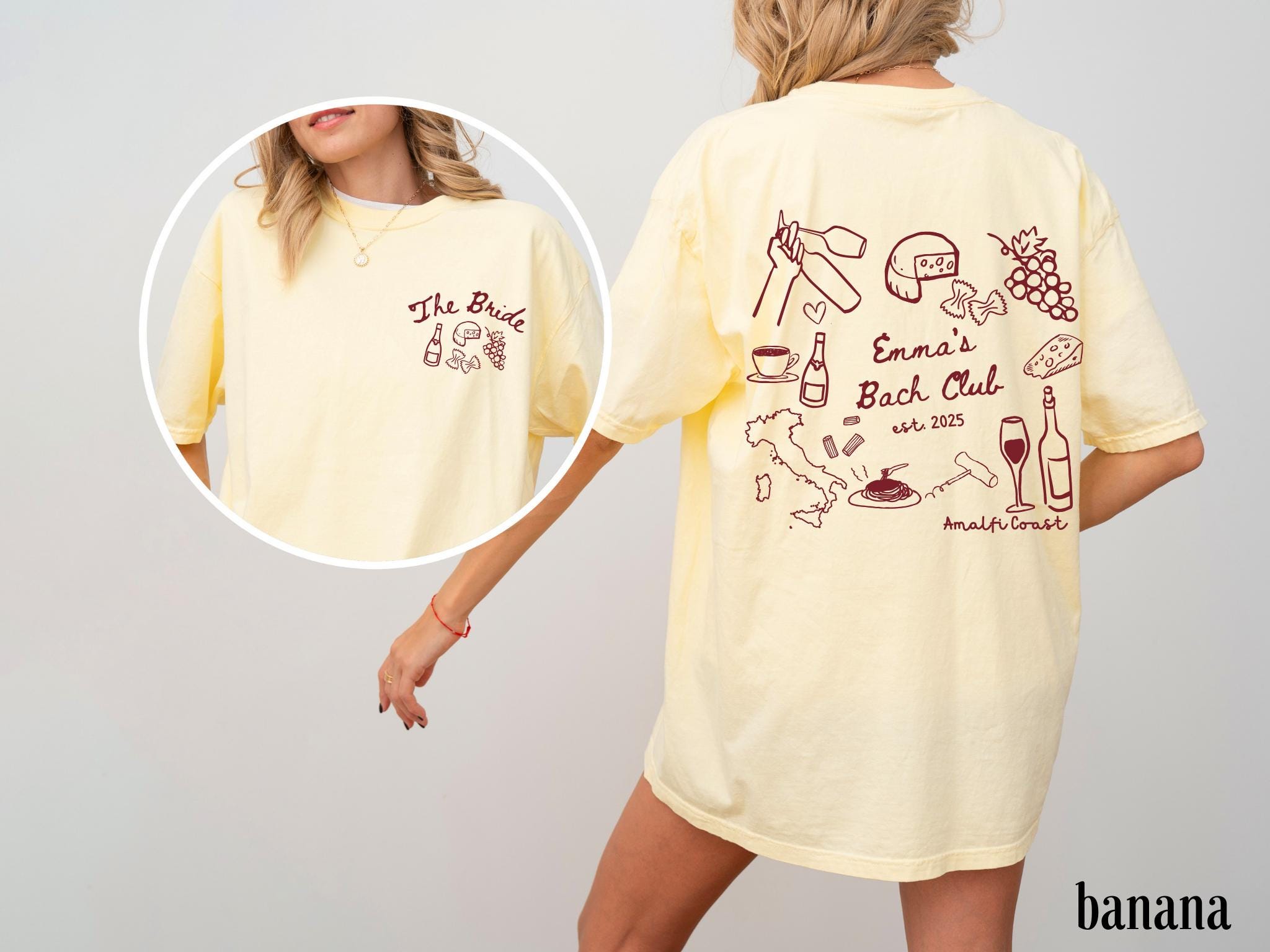 Italianbach Merch Custom Italy Bachelorette Shirts Personalized Italy Trip Shirts Italy ...