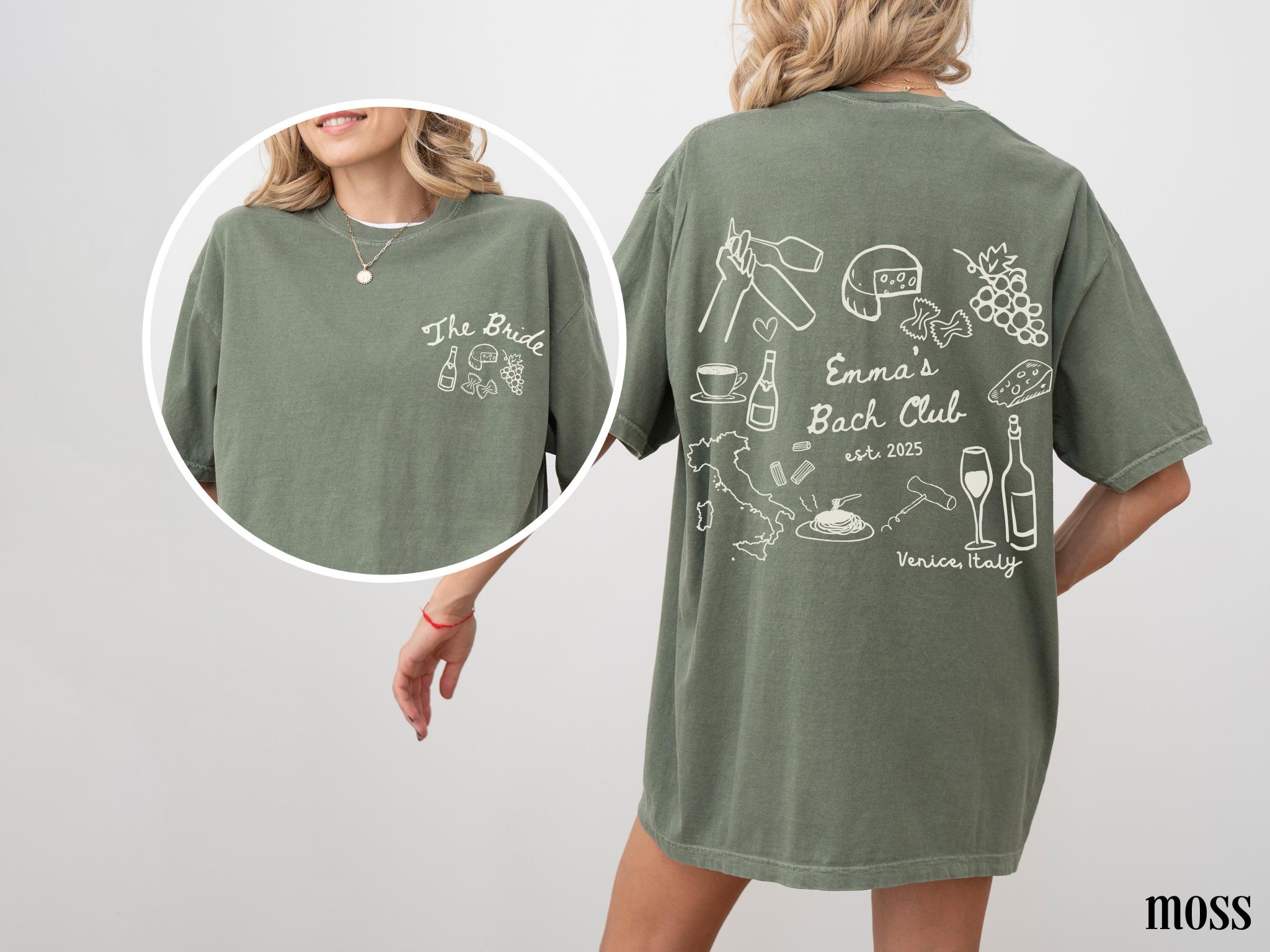Italianbach Merch Custom Italy Bachelorette Shirts Personalized Italy Trip Shirts Italy ...