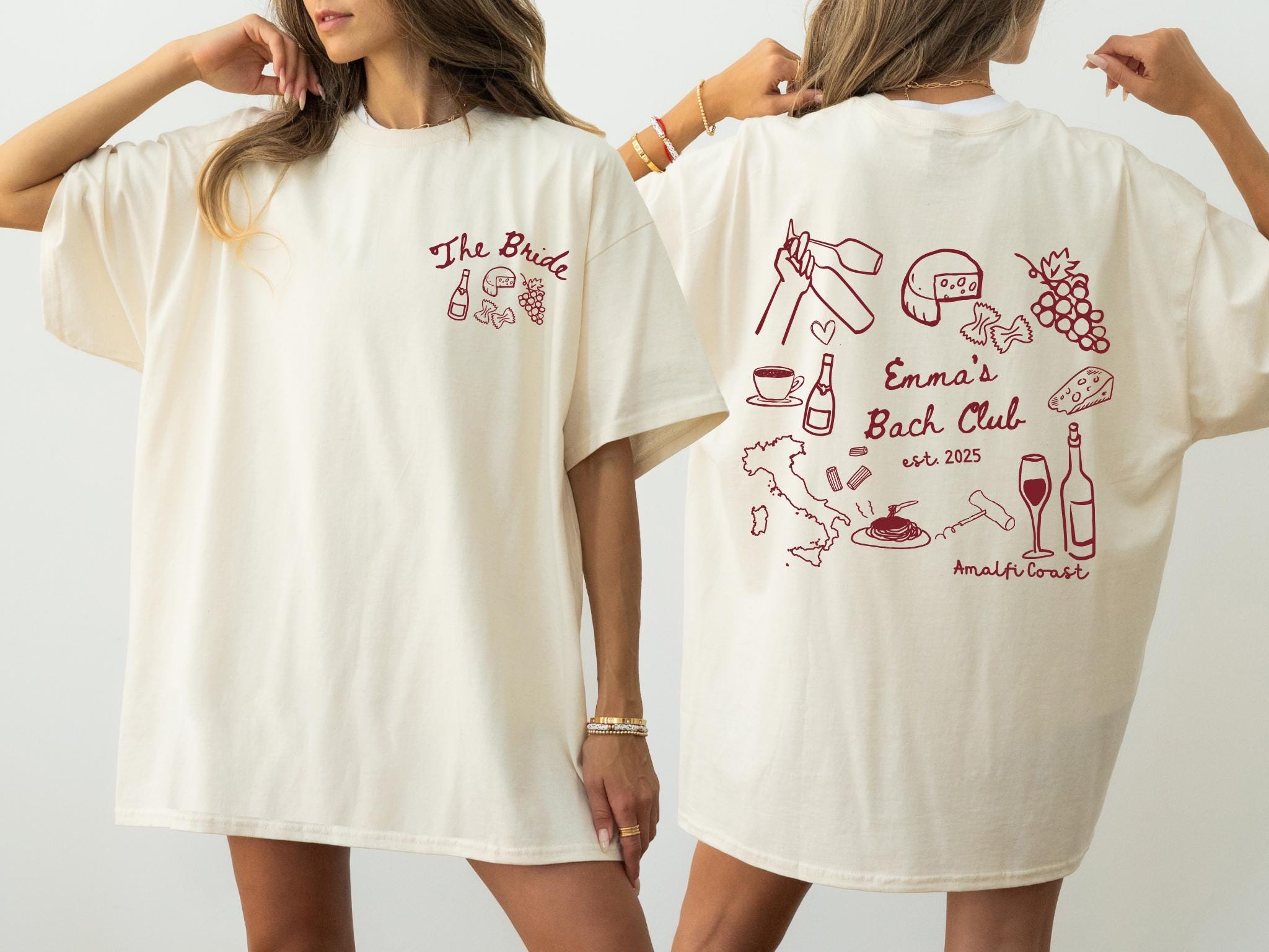 Italianbach Merch Custom Italy Bachelorette Shirts Personalized Italy Trip Shirts Italy ...