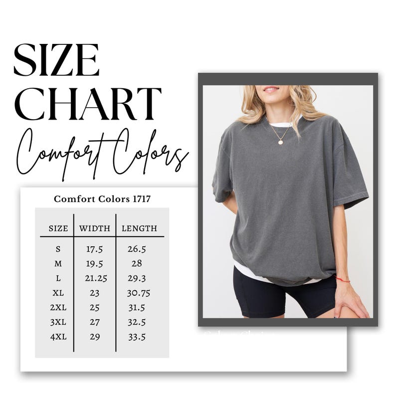 a women's size chart for a t - shirt