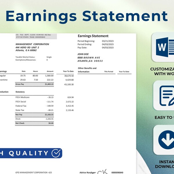 Fake Check Printable - Etsy