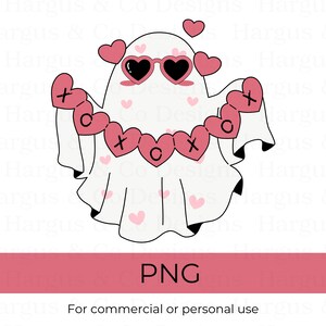 Maglietta XOXO di San Valentino in formato PNG, Design di San Valentino, PNG retrò di San Valentino, Download digitale di un simpatico fantasma di San Valentino, PNG adorabile di San Valentino