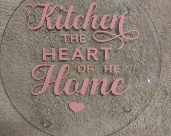 Customized Glass Trivet for the kitchen
