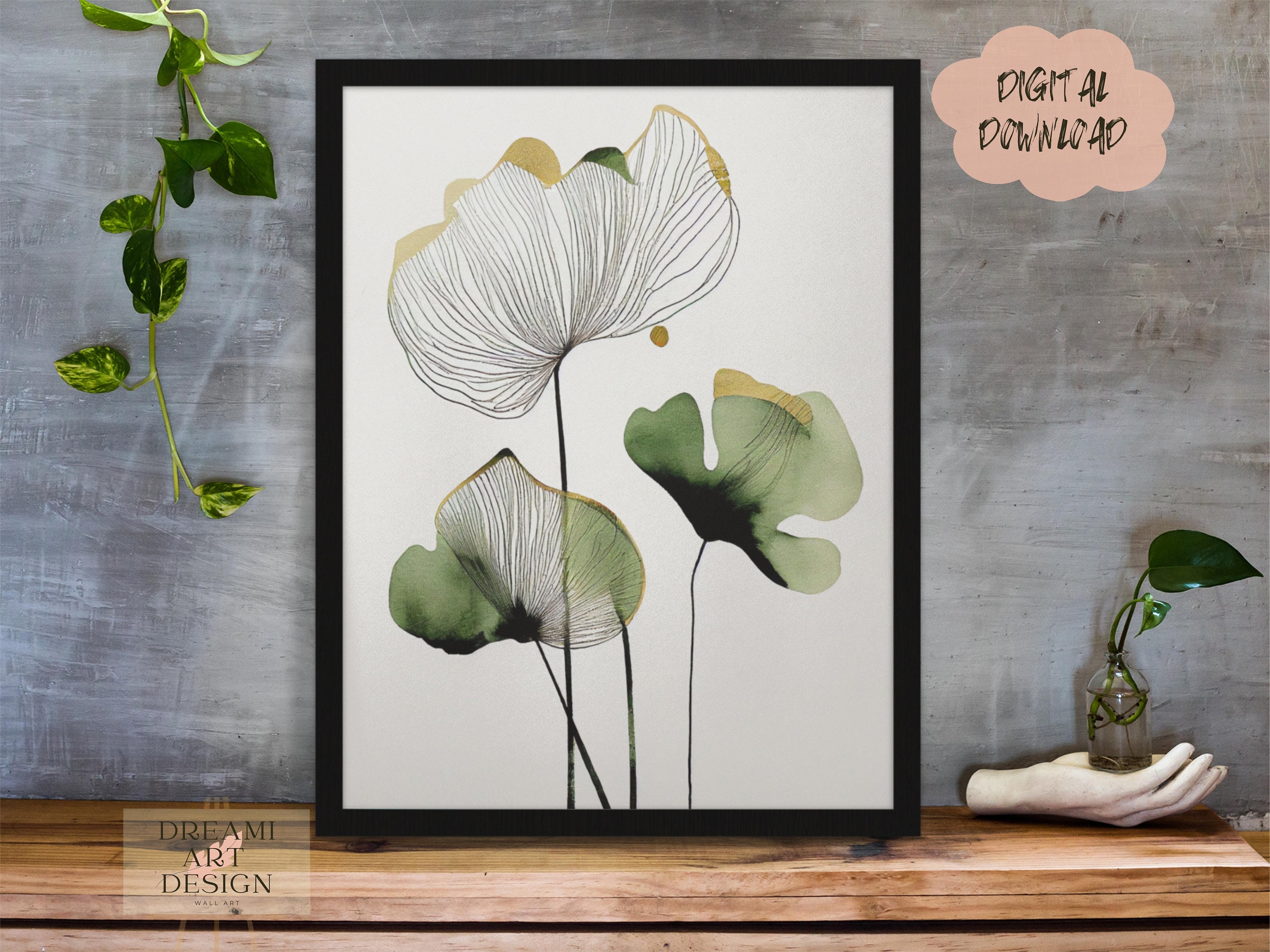 Lily Pad Gold Art Ireland