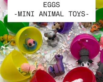 Pre-Filled Easter Eggs - Mini Articulated Animals