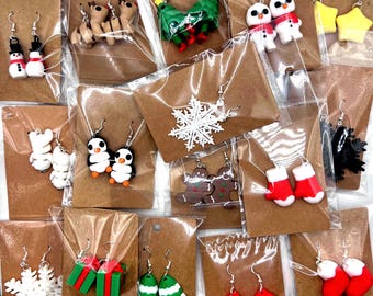 3D Printed Christmas Earrings