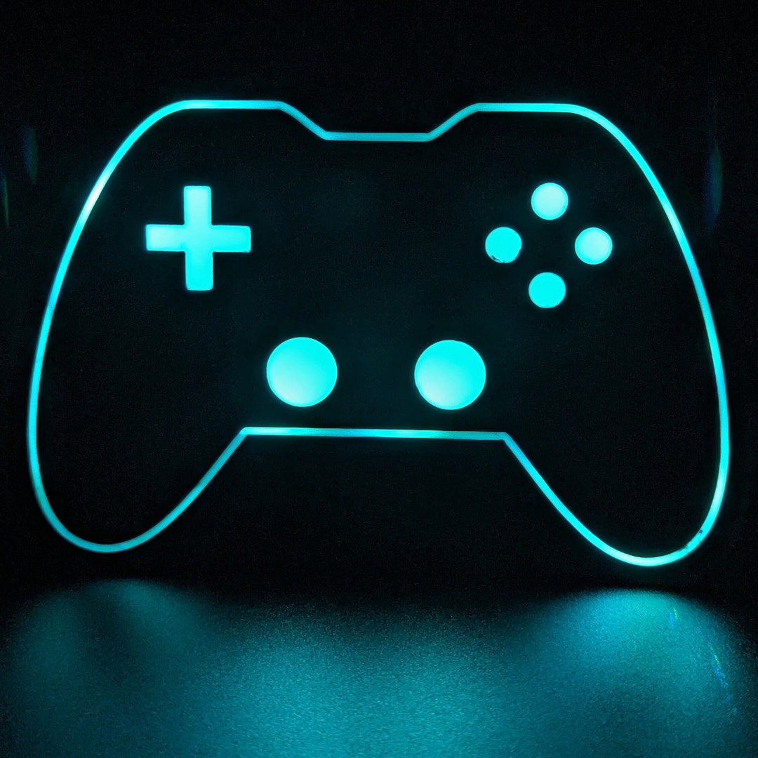 Video Game Controller Wall/desk Light Etsy