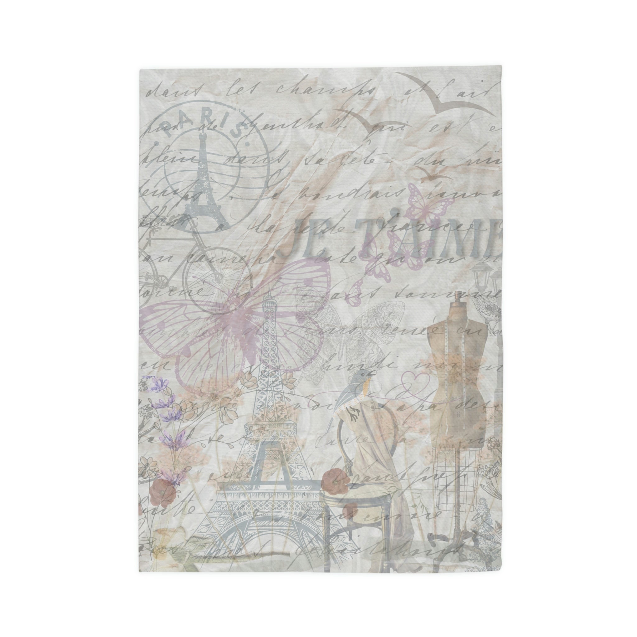 Shabby Chic Accent Rug French Chic Area Rug Modern Vintage French Rug ...